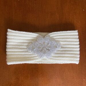 NBW Betsy Johnson White Crystal Snowflake Headband